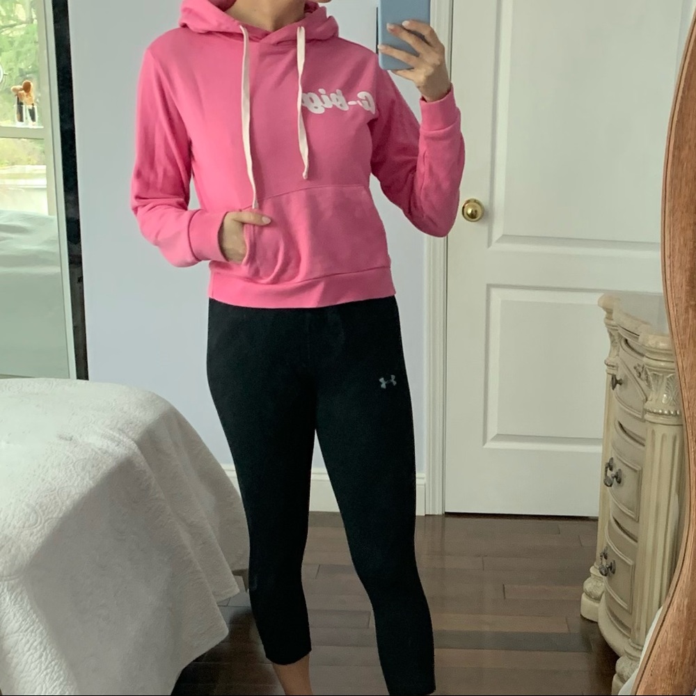 Forever 21 Hot Pink Pullover Hoodie